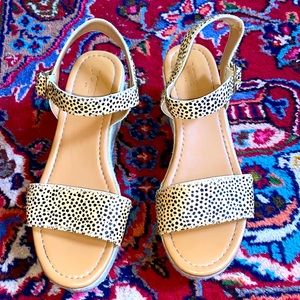 Like NEW J CREW Espadrille Wedge Leopard Spotted Sandal Sz 8